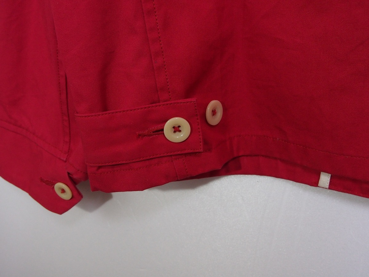 A VONTADEアボンタージ ドリズラー シャツ ジャケット ジップブルゾン レッド赤121J_画像5