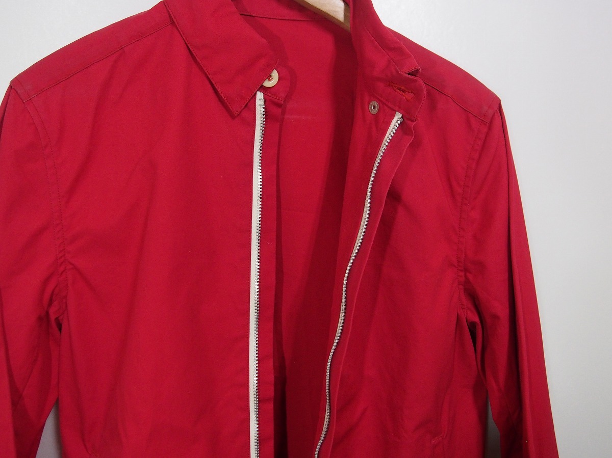 A VONTADEアボンタージ ドリズラー シャツ ジャケット ジップブルゾン レッド赤121J_画像4
