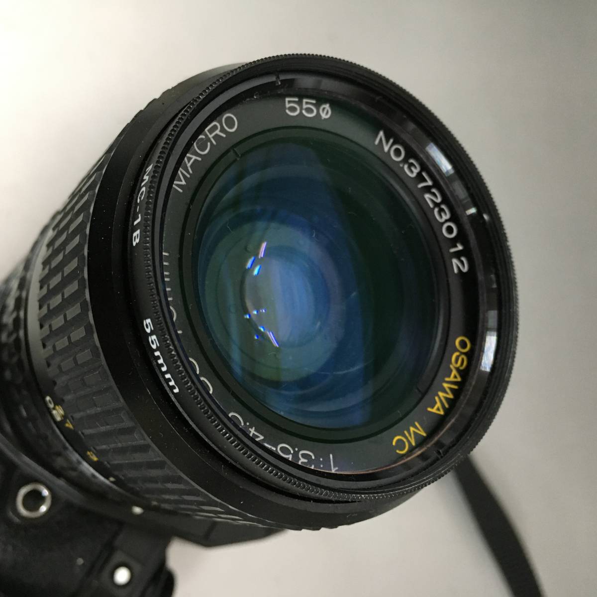 BF9/66　Nikon ニコン EM フィルムカメラ 一眼レフ OSAWA MC 1:3.5-4.5 35-70mm フェイクレザーケース付き 中古品 ○_画像8
