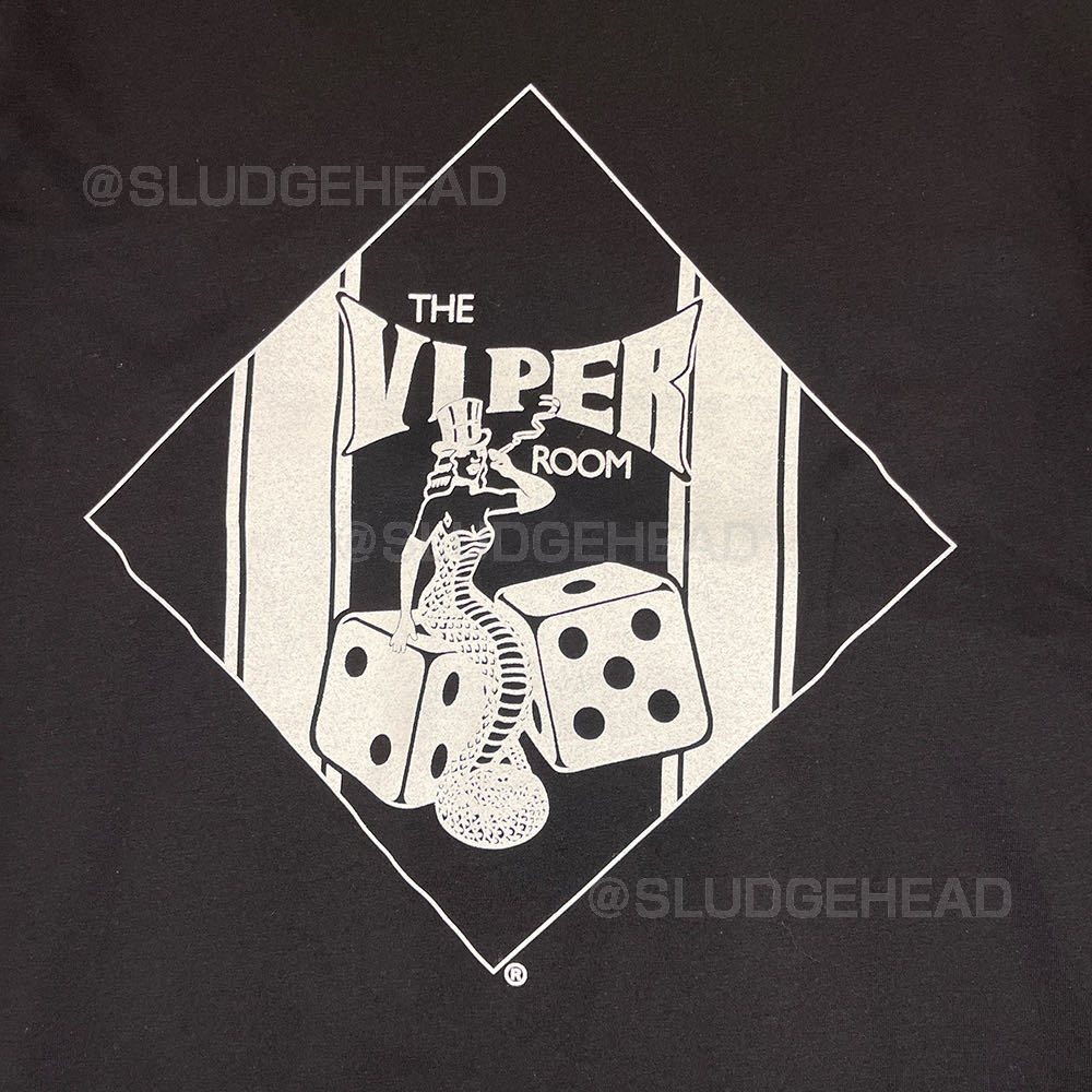 国内未発売品　ジョニー・デップ 着用The Viper Room VIPER CLASSIC DICE LOGO Black Tシャツ 新品 Lサイズ　完売品_画像4