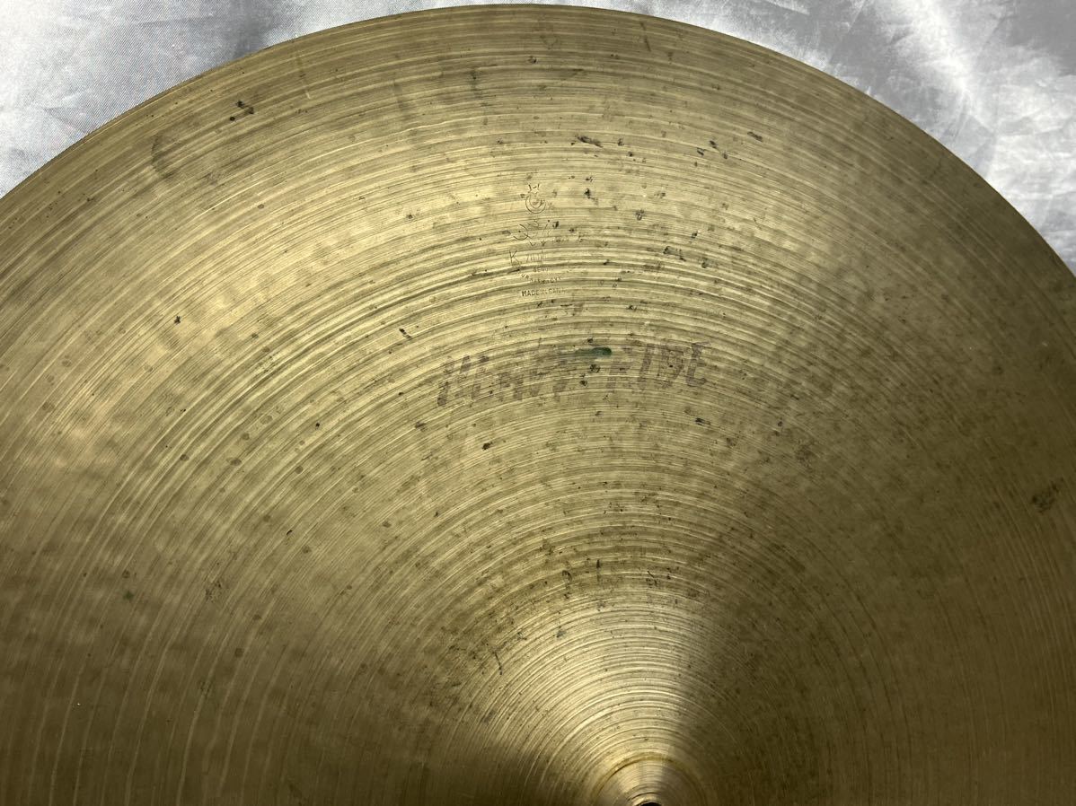 希少 CANADA製 Zildjian HEAVY RIDE 約51cm Kマーク シンバル ビンテージの画像5