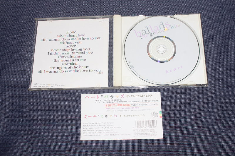 used CD ★ 国内盤『 heart【 ballads the greatest hits 】ハート / バラッズ ザ・グレイテスト・ヒッツ（帯付き）』の画像2