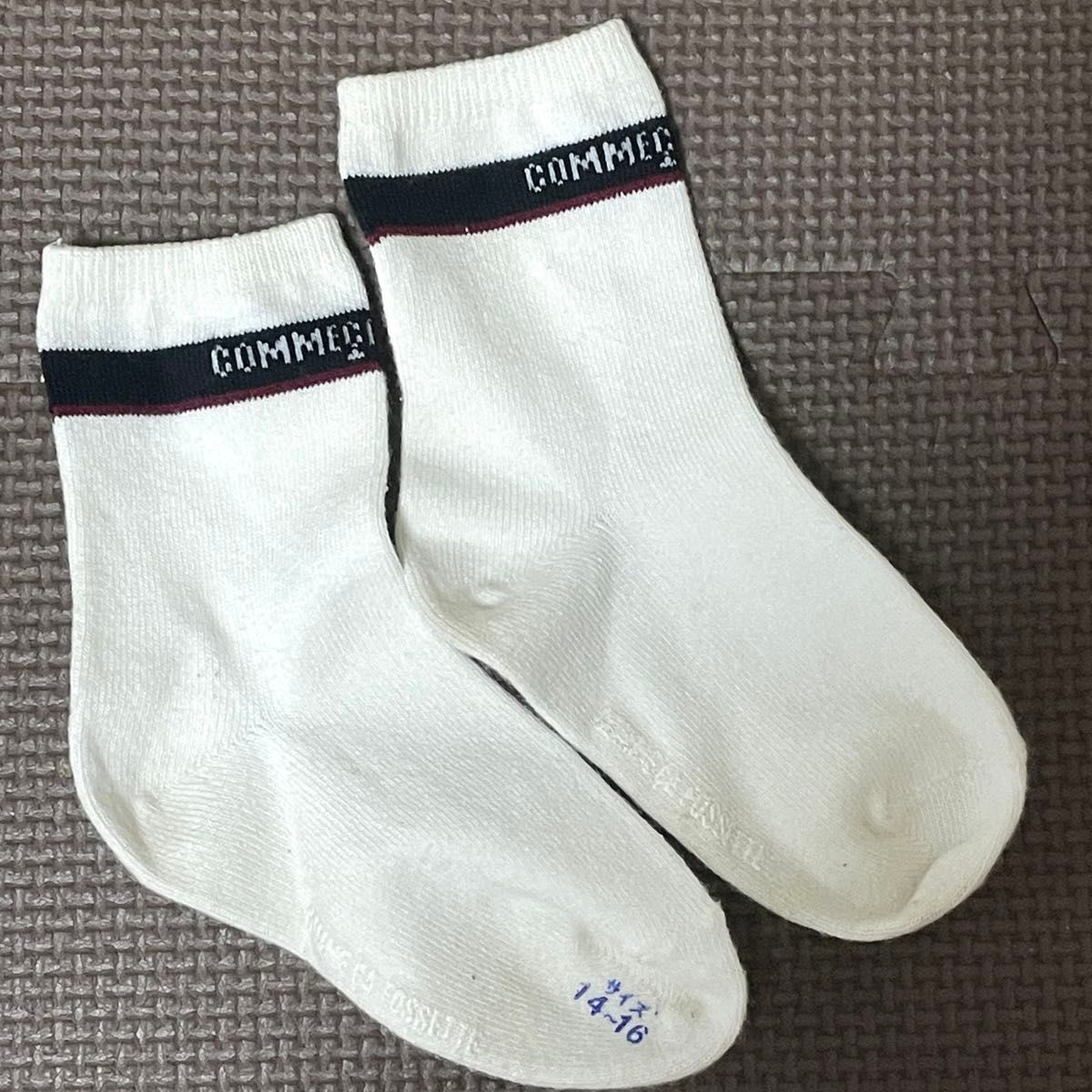靴下　COMME CA FOSSETTE（コムサ・フォセット）14〜16cm　白