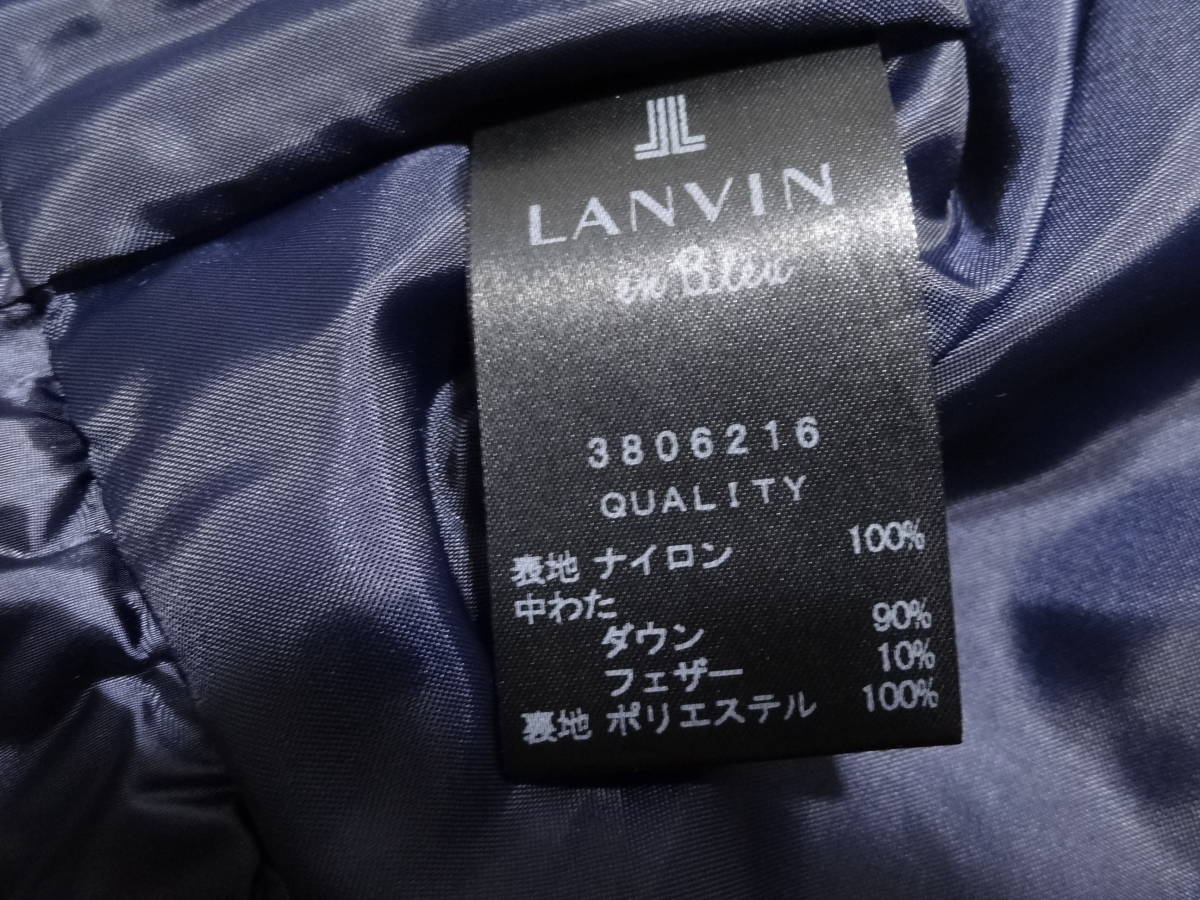 ★ランバンオンブルー★ LANVIN en Bleu★ ダウンジャケット★紺色★お洒落_画像9