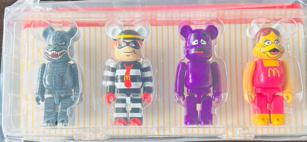 ゴジラ VS マクドナルド　BE@RBRICK ベアブリック 4体　新品未開封 当選 