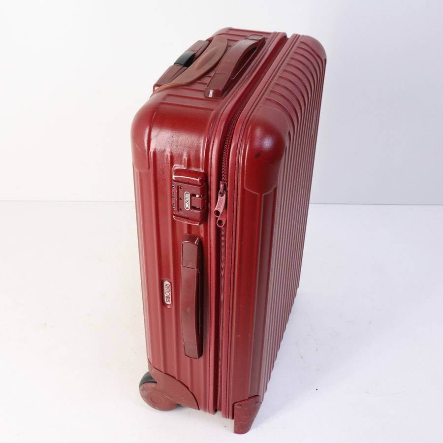 ジャンク RIMOWA リモワ サルサ 2輪 35L スーツケース 機内持ち込み 赤 レッド ポリカーボネート製 キャリートランクケース★750v07_画像2