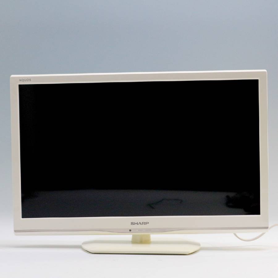 SHARP シャープ アクオス 24インチ 液晶テレビ LC-24K20 マルチリモコン付き ホワイト 外付けHDD対応◆759f08_画像2