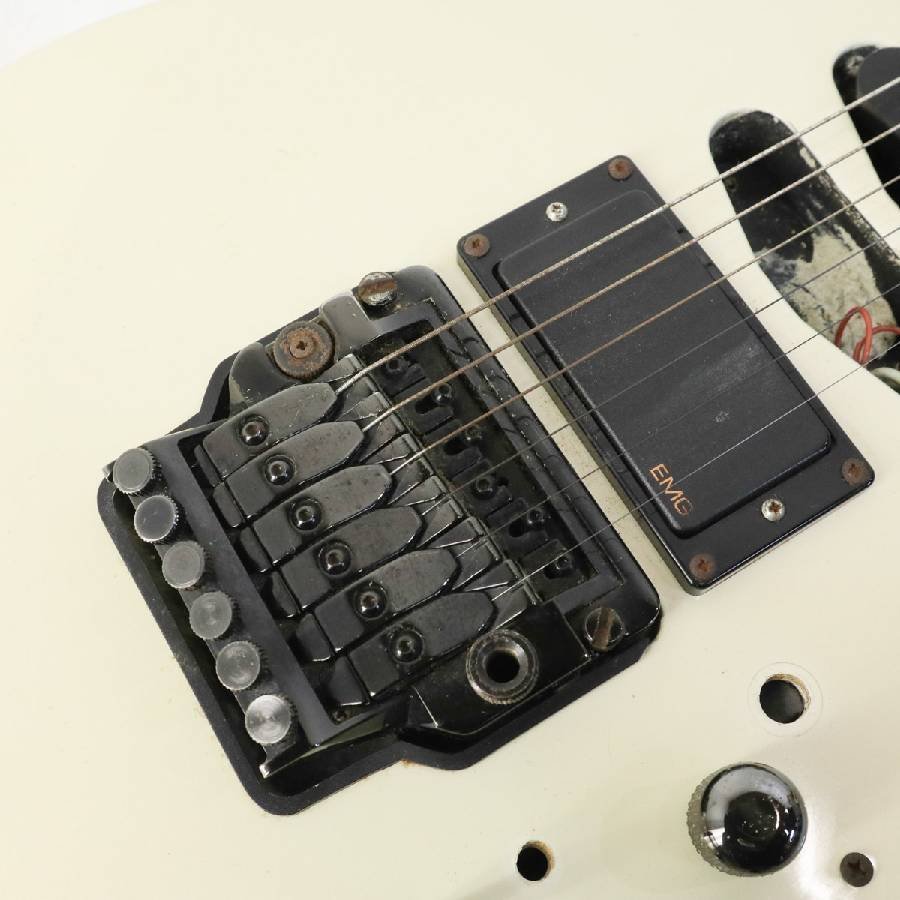 YAMAHA ヤマハ 最高峰モデル RGX1212S エレキギター スルーネック アイボリー系 EMG PU交換品 ジャンク品★759v03_画像5