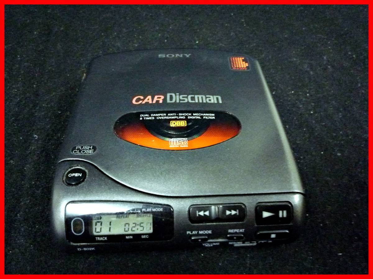 ■SONY/ソニー ポータブルCDプレイヤー D-802K CAR Discman ジャンク_画像1