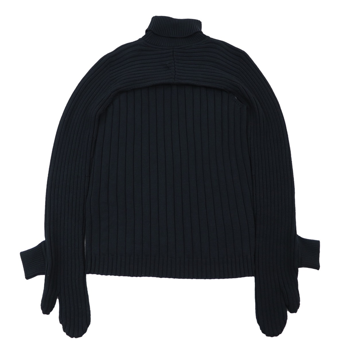  прекрасный товар Fendi ребра вязаный с высоким воротником свитер мужской чёрный 48 дизайн вязаный FENDI