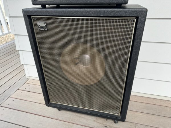 70's Japan Vintage 動作品 Roland RB-60 BASS HEAD AMPLIFIER + CABINET ローランド ベースアンプ キャビネット付属 ジャパンヴィンテージ_画像4