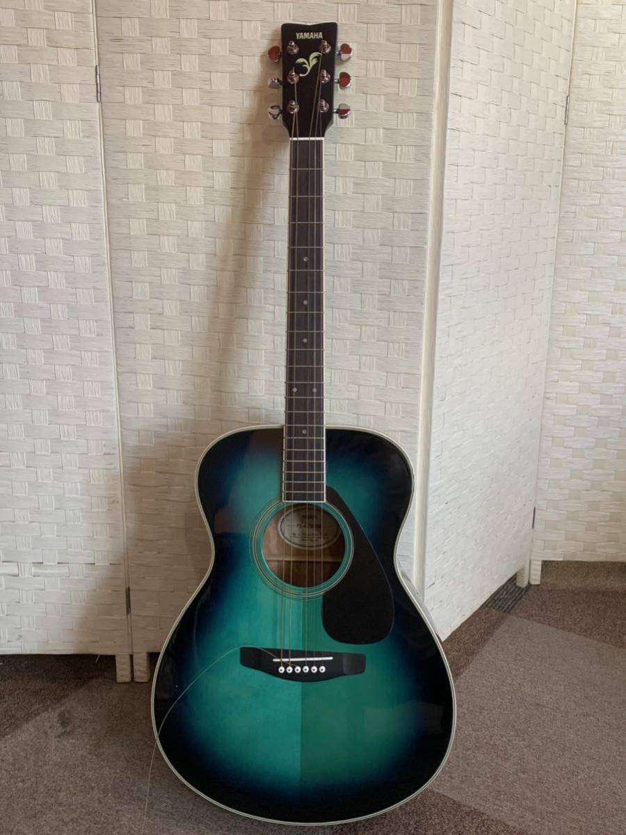 YAMAHA ヤマハ アコースティックギター FS-423S TMB 弦楽器 楽器 アコギ 音楽 現状品 純正ソフトケース付き