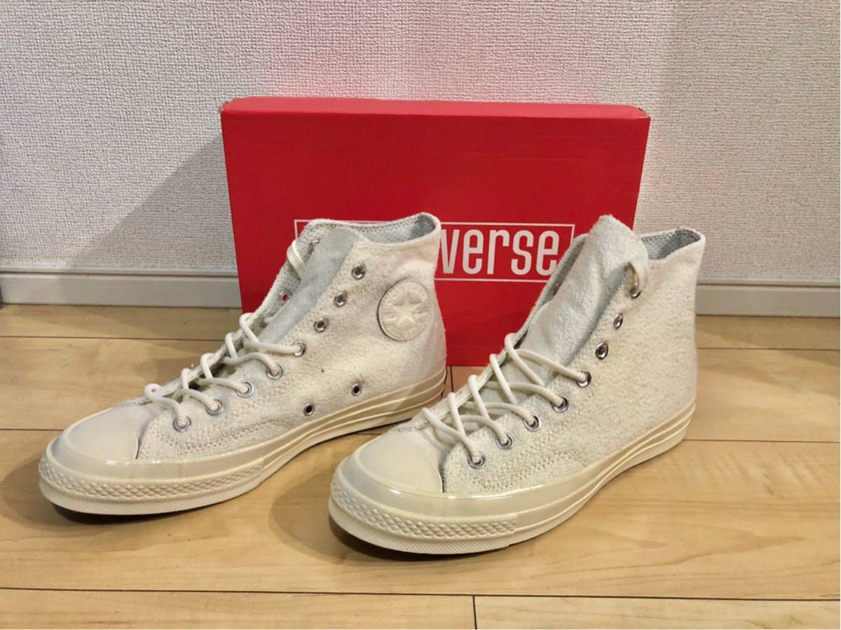 new goods rare Converse Chuck Taylor Hi Suede White 26.5cm three tsu star  reissue Converse zipper Taylor is ikatto suede white CT70: Real Yahoo  auction salling