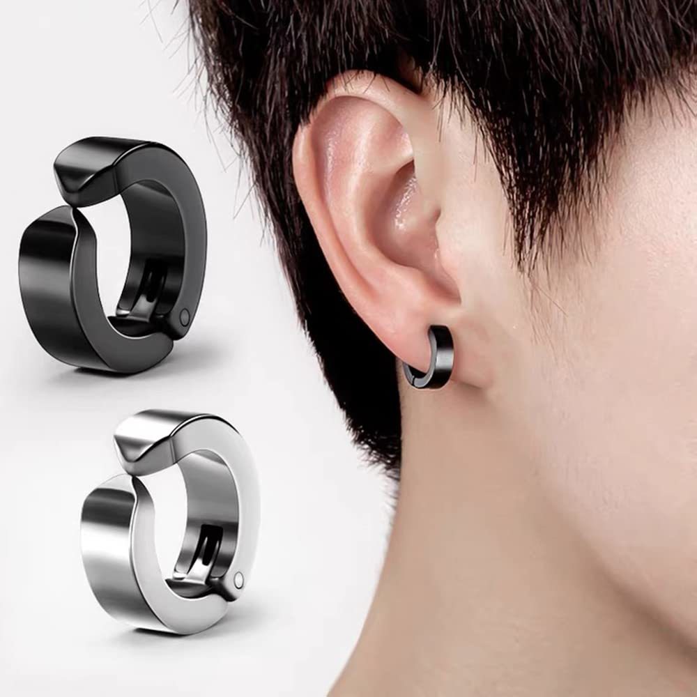 [ popular commodity ] fake earrings men's non hole earrings earrings earcuff men's lady's hoop Piaa sling stainless steel 