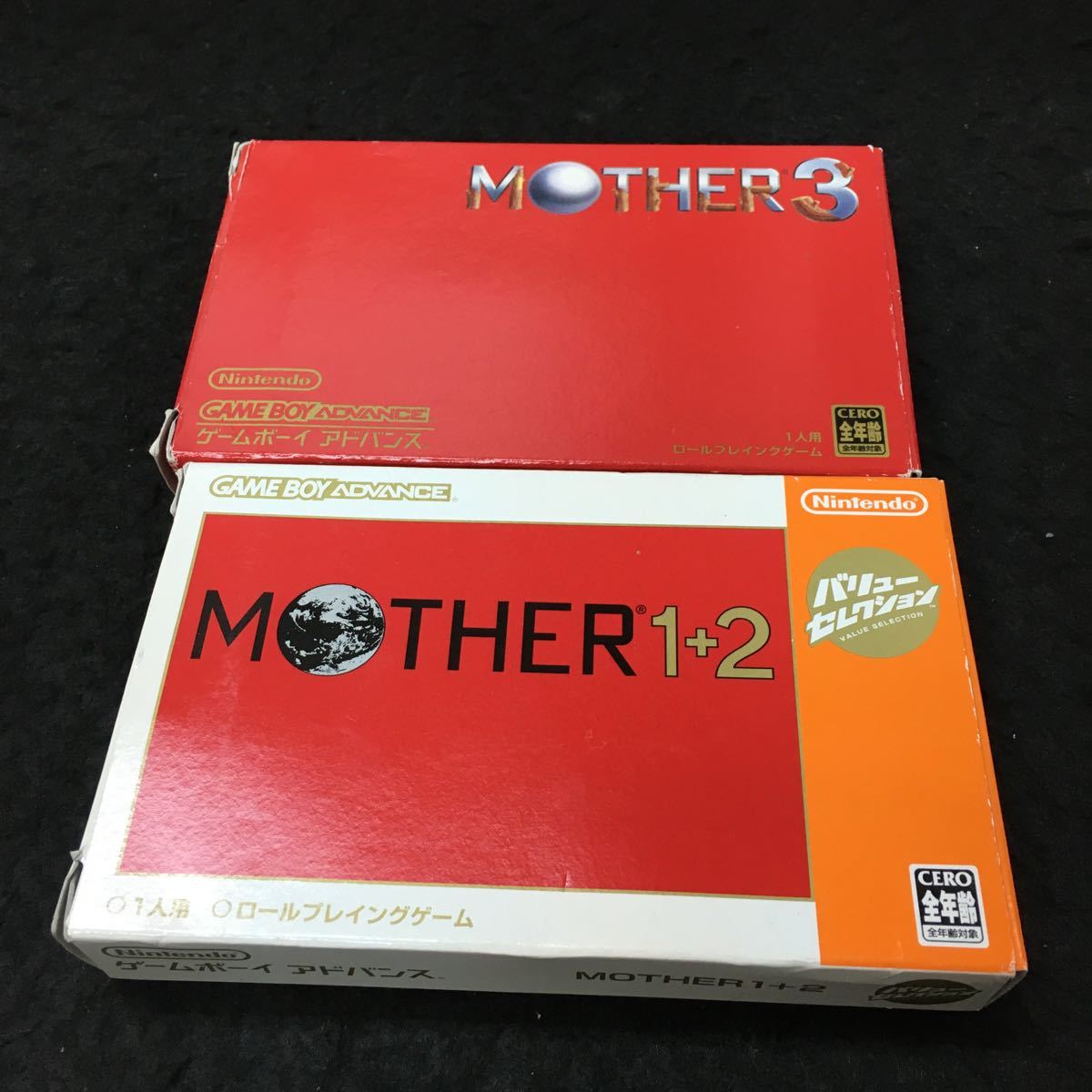 まとめ-え Nintendo(ゲームボーイ アドバンス) MOTHER 1+2 / MOTHER 3 2個セット※7 _画像1