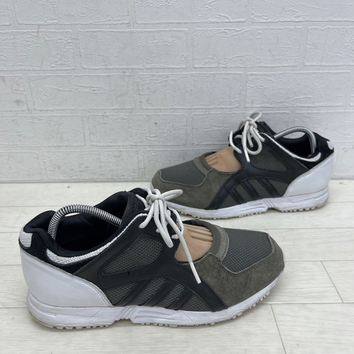 1319* adidas equipment Adidas shoes shoes sneakers low cut casual khaki white lady's 24.5