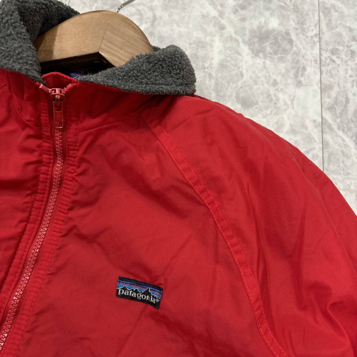 N ＊ 米国製 '希少 90's ビンテージ' patagonia パタゴニア 裏地 ボア ナイロン ジャケット 古着 メンズ アウター USA製_画像3