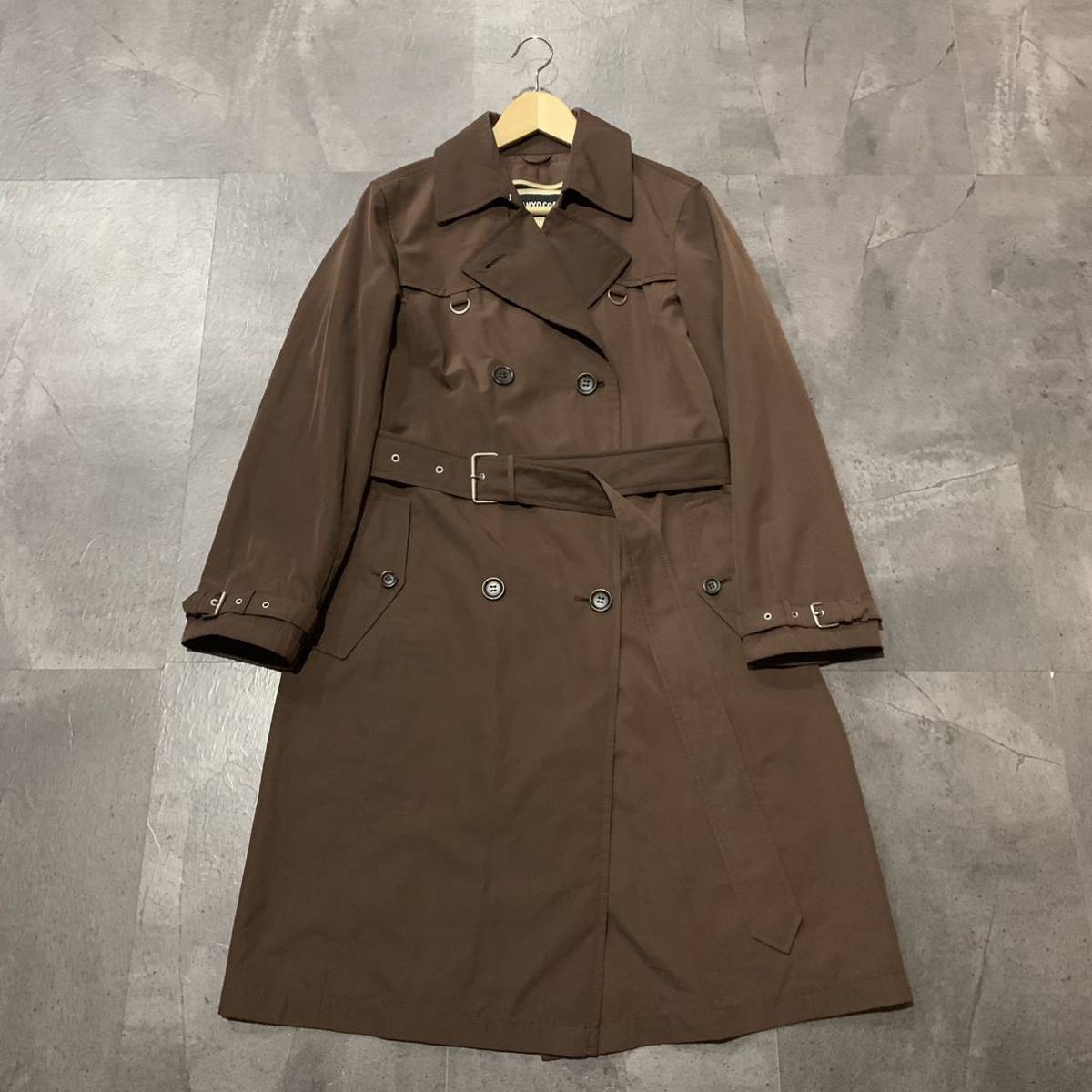 TTT☆良品/ 人気モデル!! 'GORE-TEX/ゴアテックス搭載' SANYO COAT サンヨーコート 羽織り トレンチコート size:9号 アウター 婦人服_画像2