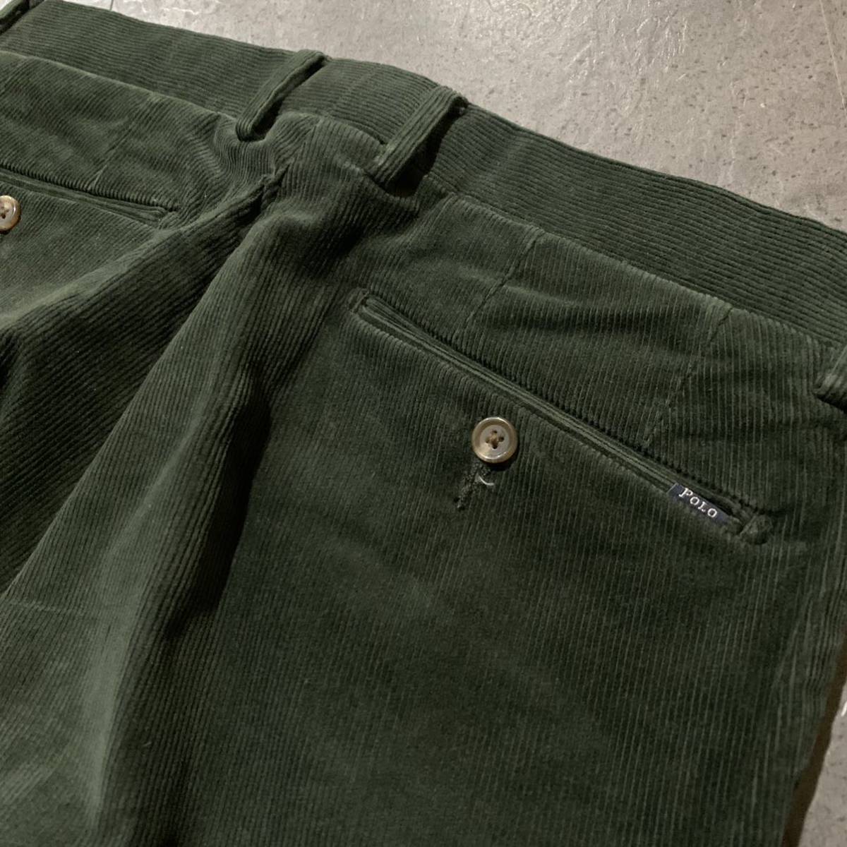 L☆ 人気モデル!! '国内正規品' POLO RALPH LAUREN ラルフローレン STRETCH SLIM FIT 肉厚 コーデュロイパンツ size:32/32 ボトムス 紳士服_画像5