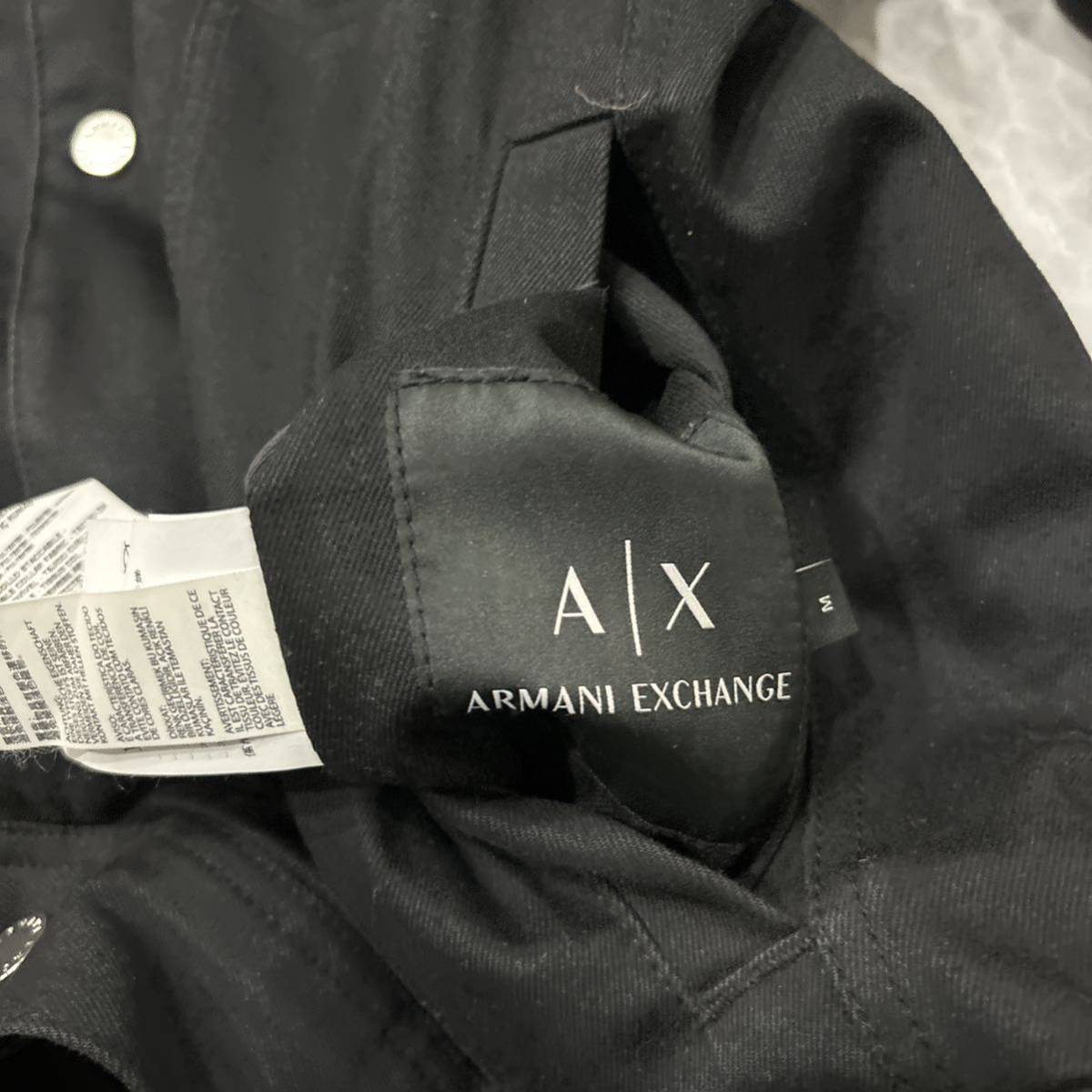 V ＊ 良品 国内正規品 'ラグジュアリーウェア' ARMANI EXCHANGE アルマーニ エクスチェンジ 中綿 リバーシブル ジャケット M メンズ 紳士服_画像7