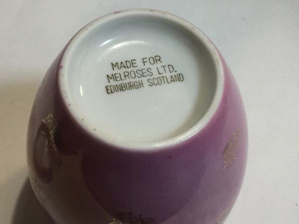 3 メルローズ MELROSES LTD EDINBURGH SCOTLAND 高さ15㎝ 紅茶入れ 茶壺 空壺 陶器製 スコットランド  FA522-3の画像5