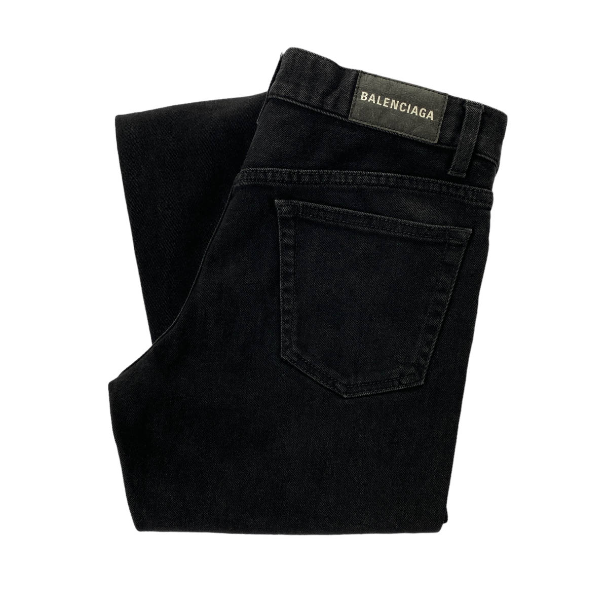 BALENCIAGA Straight Denim Pants Black ストレート デニムパンツ ブラック 30