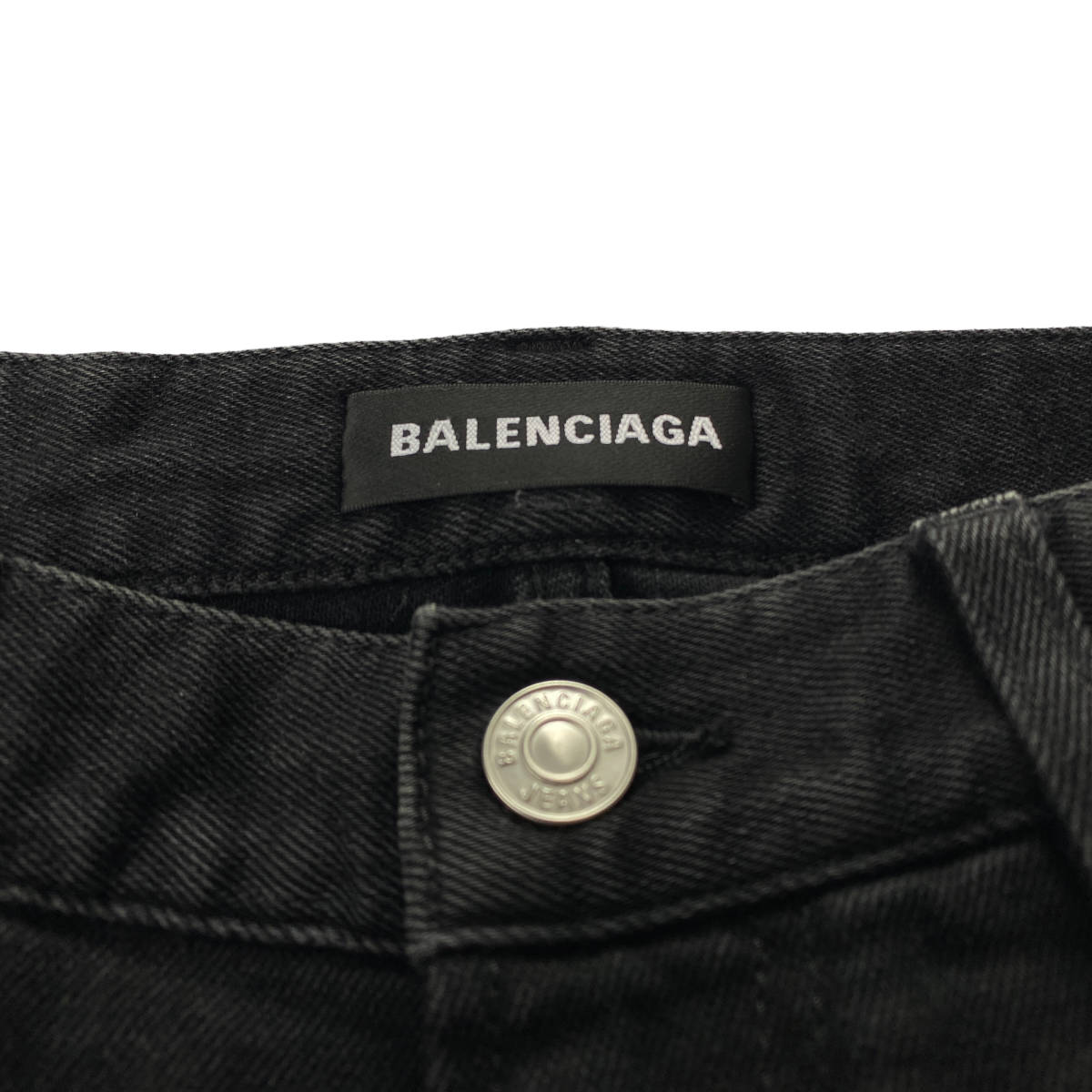 BALENCIAGA Straight Denim Pants Black ストレート デニムパンツ ブラック 30