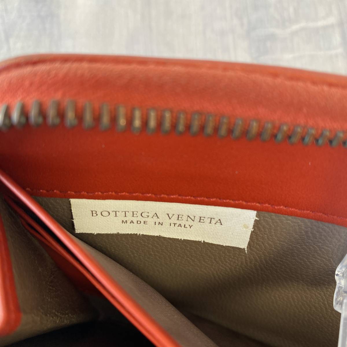 Bottega Veneta Intrecciato Leather Long Wallet Reddish brown イントレチャート レザー 長財布 赤茶色 ロングウォレット_画像7