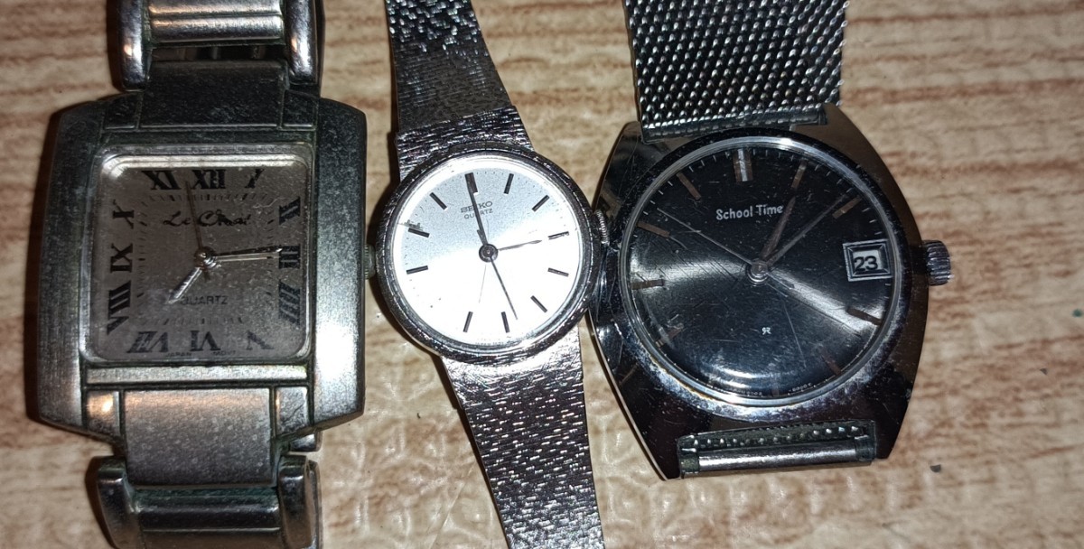 nn0202 003 腕時計 懐中時計 21点 おまとめセット 中古 現状品 SEIKO CASIO school time on time Manhattan Club メンズ レディース_画像3