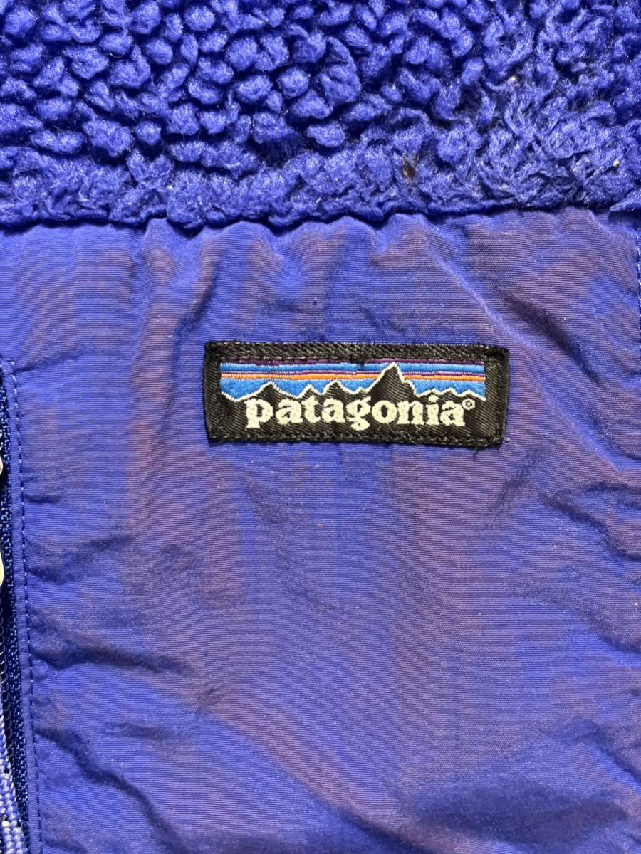 ★patagonia★パタゴニア★00年製★USA製★Classic Retro X Vest★クラシックレトロXベスト★フリース★ボア★ロゴ★ブルー★青★Mサイズ★_画像5