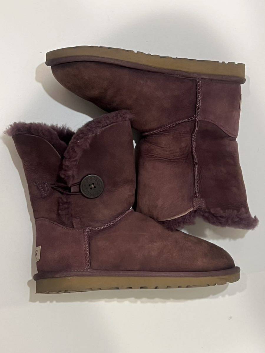 ★UGG★アグ★BAILEY BUTTON II★5803★ベイリーボタン★ムートンブーツ★シープスキン★ショートブーツ★パープル★紫★US6★23.0cm★_画像5