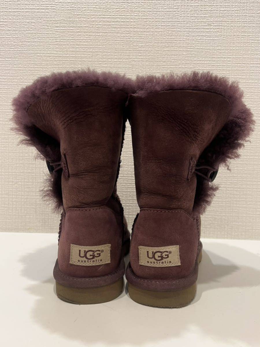 ★UGG★アグ★BAILEY BUTTON II★5803★ベイリーボタン★ムートンブーツ★シープスキン★ショートブーツ★パープル★紫★US6★23.0cm★_画像4