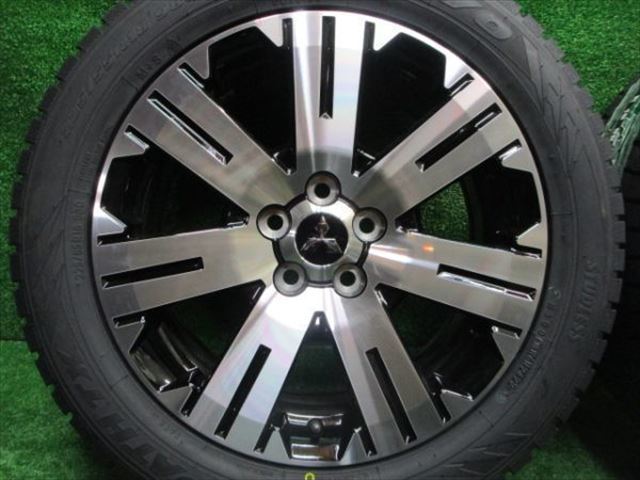 中古 ホイールタイヤ 4本 225/55R18 2023年製 デリカ 純正 D:5 スタッドレス タイヤ グリップマックス ICEX SUV_画像2