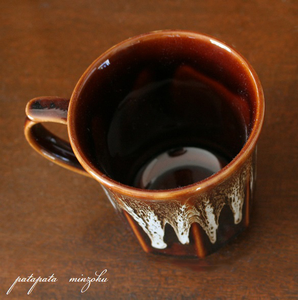 美濃焼 アメ流し 八角 マグカップ コーヒー カップ 磁器 パタミン カフェ 店舗什器 コーヒー 紅茶 陶器_画像3