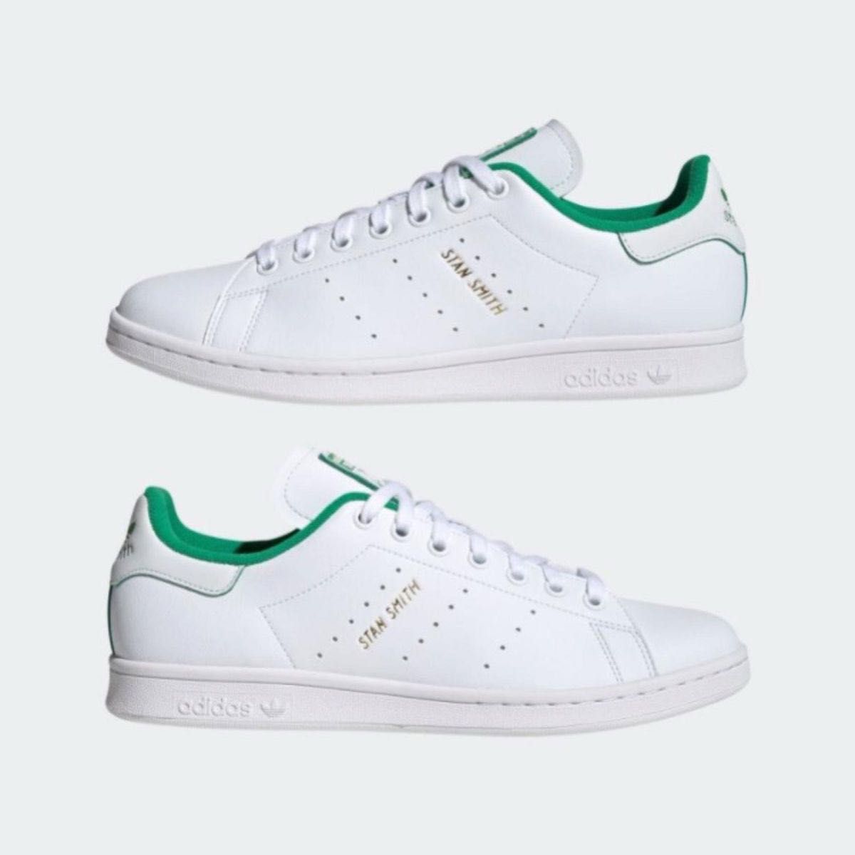 【新品26cm】adidas STAN SMITH アディダス スタンスミス ホワイト/グリーン/ゴールド 刻印