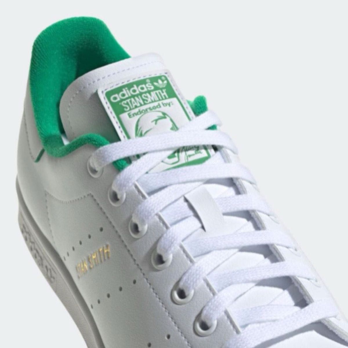 【新品26cm】adidas STAN SMITH アディダス スタンスミス ホワイト/グリーン/ゴールド 刻印