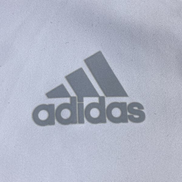 adidas GOLF アディダスゴルフ ハーフジップ 半袖ポロシャツ Lサイズ グレー ゴルフウェア 速乾性 匿名配送_画像6