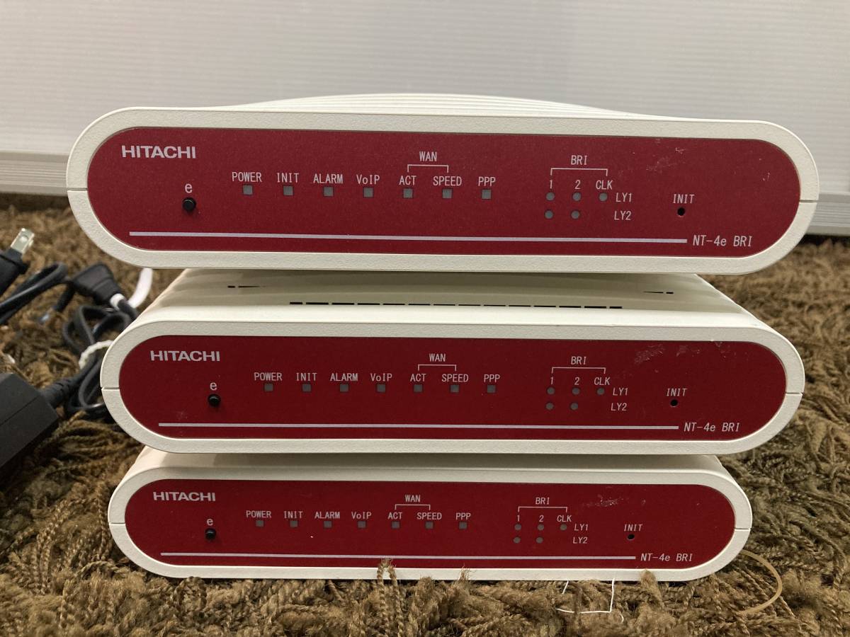 美品　Hitachi SIP対応VoIPゲートウェイ NT-4e BRI type/NT4E-BRIＤＣＭＢ　3台セット_画像2