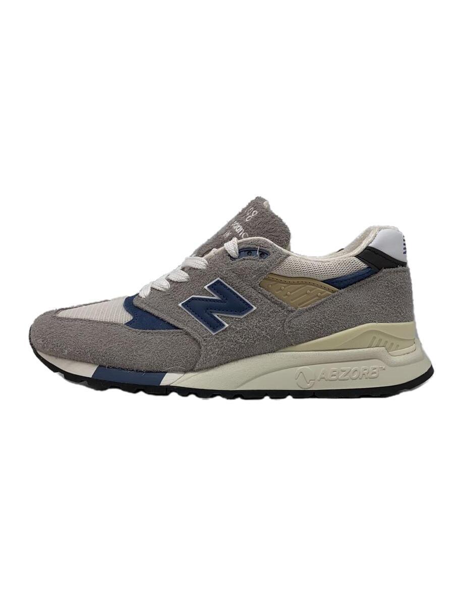 NEW BALANCE◆ローカットスニーカー/28cm/GRY/スウェード/U998TA