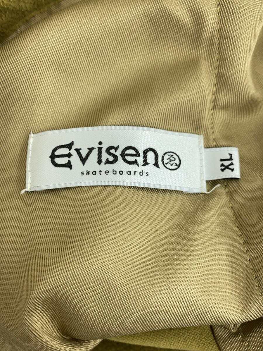 Evisen skateboards◆FLEECE STITCH PANTS/ボトム/XL/ポリエステル/BEG_画像4