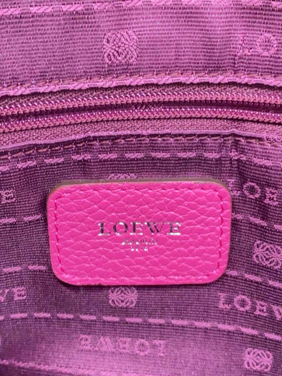 LOEWE◆ハンドバッグ/レザー/PNK_画像5