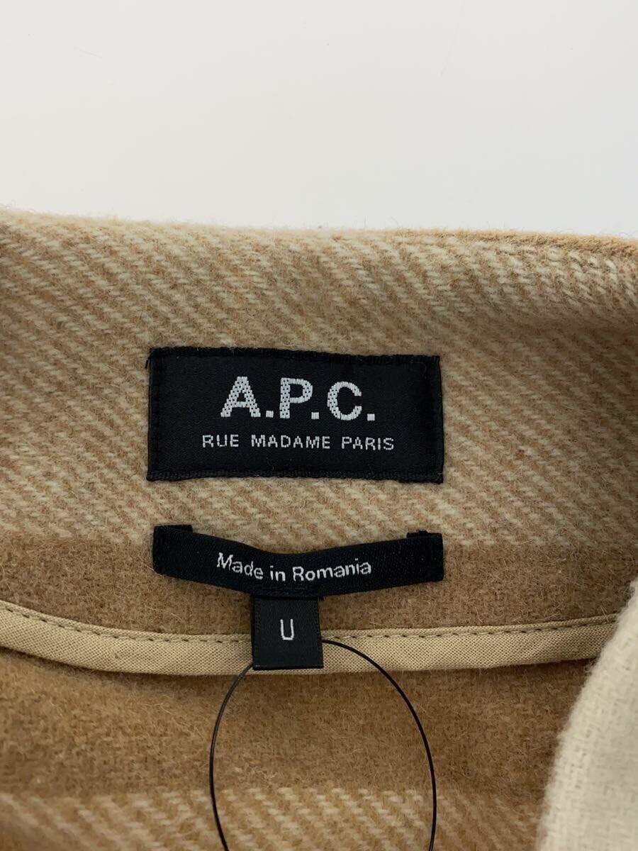 A.P.C.◆ジャケット/-/ウール/BEG/チェック_画像3
