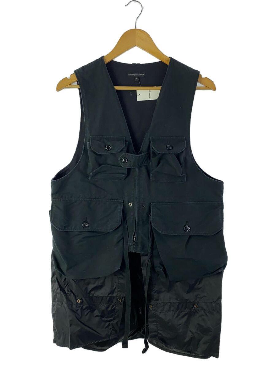 お気に入り Engineered Garments◇Game Vest/S/コットン/BLK Sサイズ