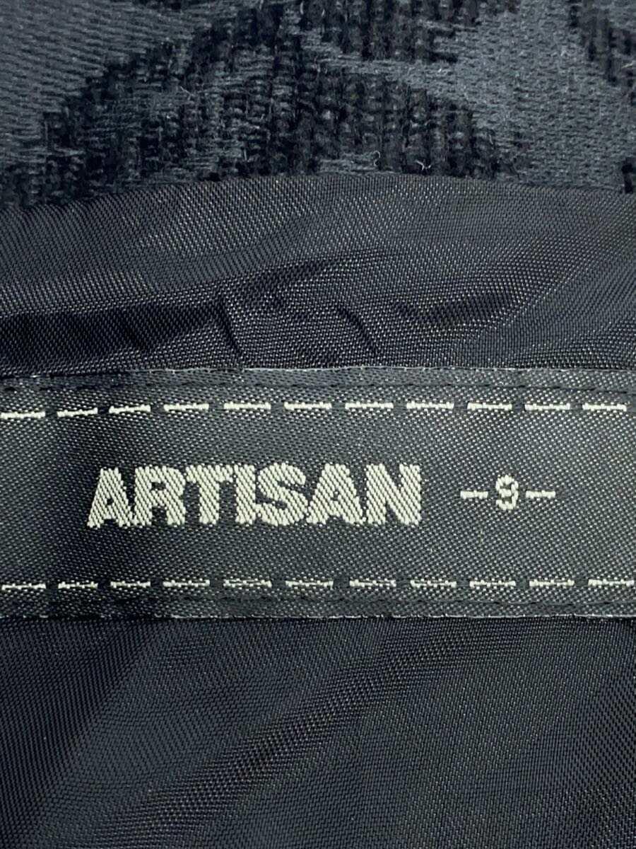 ARTISAN◆スカート/9/コットン/BLK/総柄_画像4