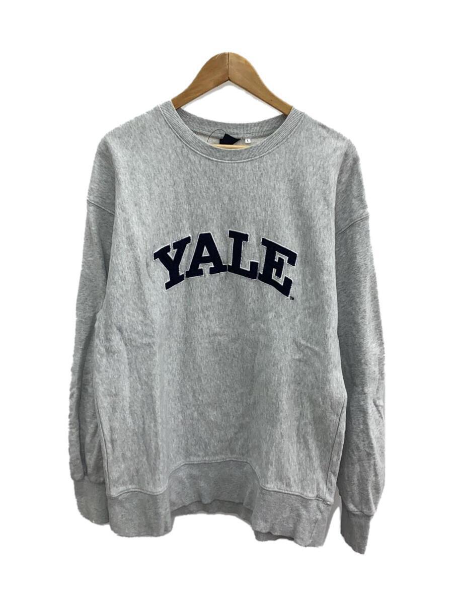 YALE University/スウェット/L/コットン/GRY/COLLEGE SWEAT