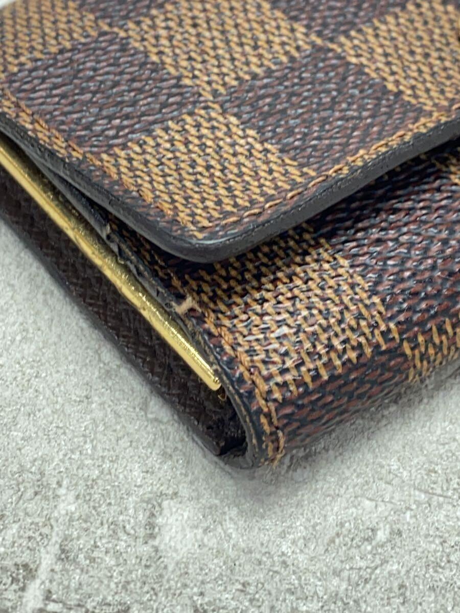 LOUIS 差そ VUITTON◇ミュルティクレ6_ダミエ・エベヌ_BRW/PVC LOUIS 差そ VUITTON◇ミュルティクレ6_ダミエ・エベヌ_BRW/PVC