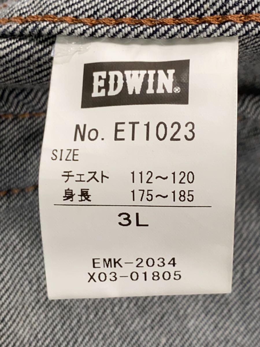 EDWIN◆Gジャン/3L/デニム/IDG/ET1023_画像4