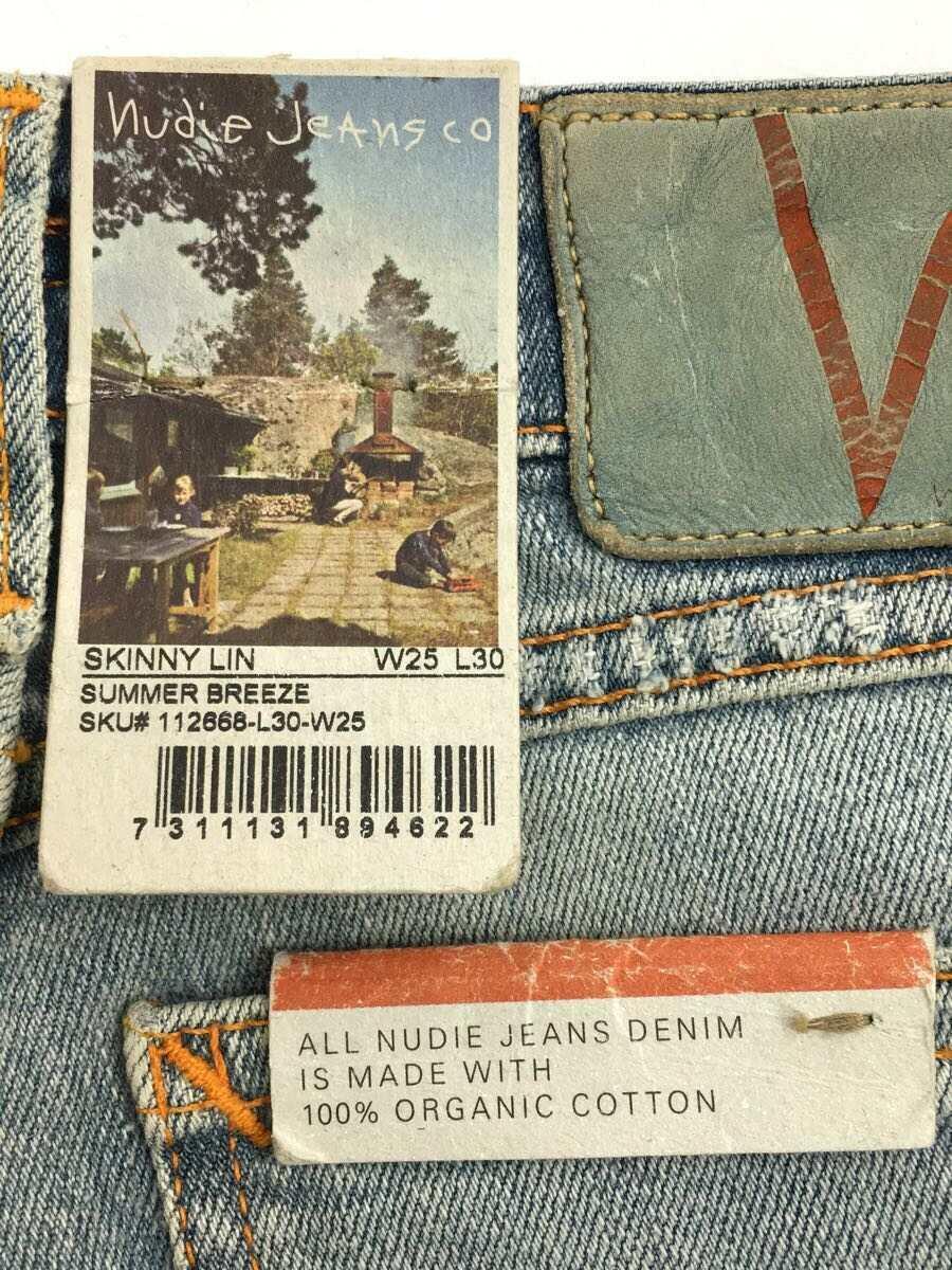 NUDIE JEANS◆スキニーパンツ/SKINNY LIN/SUMMER BREEZE/25/コットン/インディゴ/無地/11266_画像9