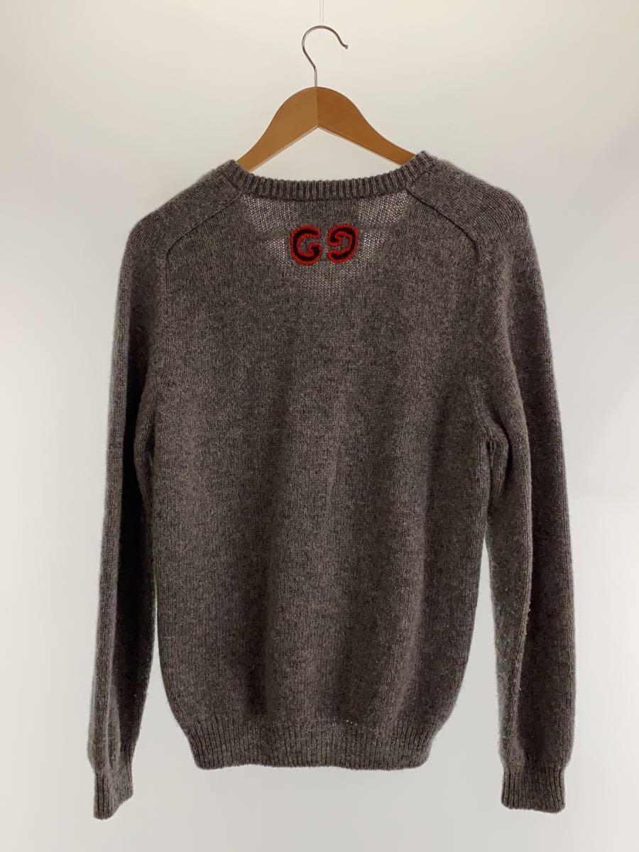 GUCCI◆セーター(厚手)/XS/ウール/GRY/肩伸び有_画像2