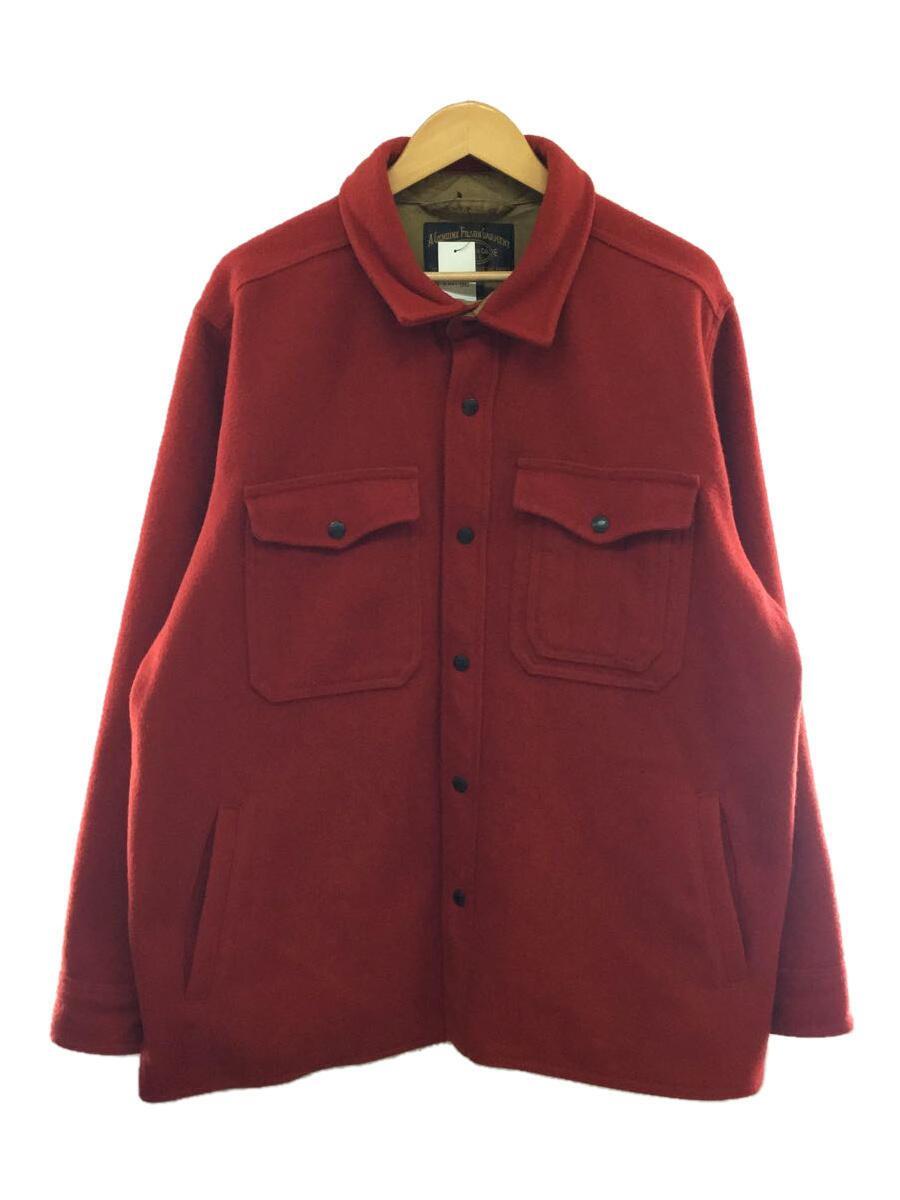 FILSON◆ウールジャケット/L/RED_画像1